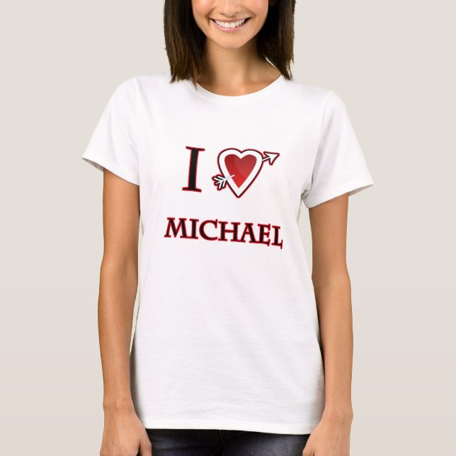 Liebe I Michael-Herz T-Shirt (Vorderseite)