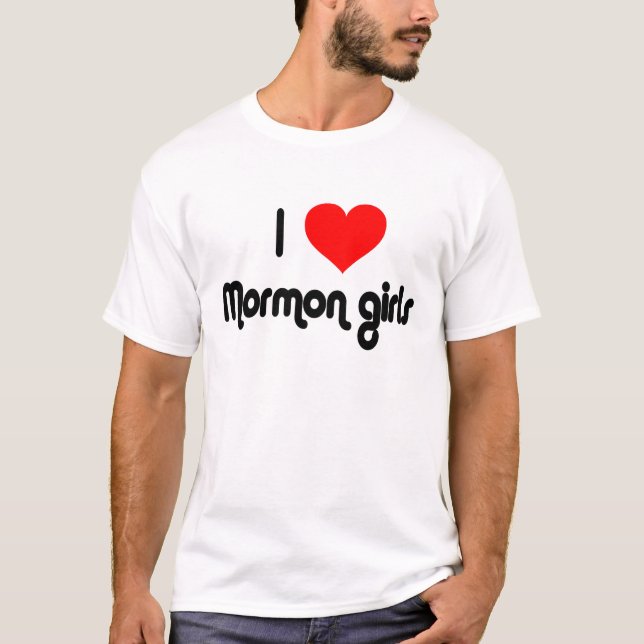 Liebe I Mormonenmädchen T-Shirt (Vorderseite)