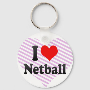 Liebe I Netball Schlüsselanhänger