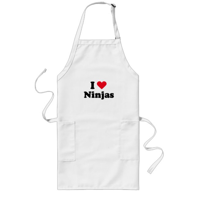 Liebe I ninjas Lange Schürze (Vorne)