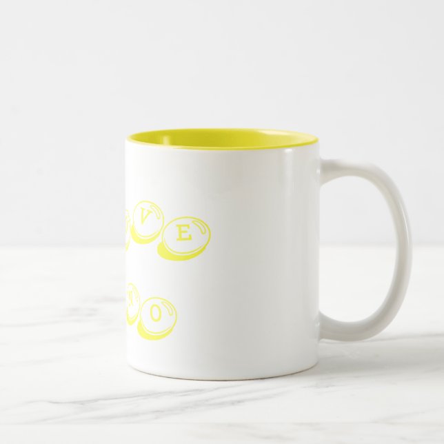 Liebe I nino Zweifarbige Tasse (Rechts)