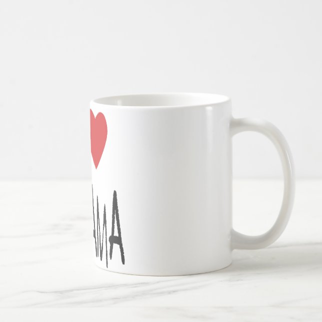 Liebe I Obama-Tasse Kaffeetasse (Rechts)