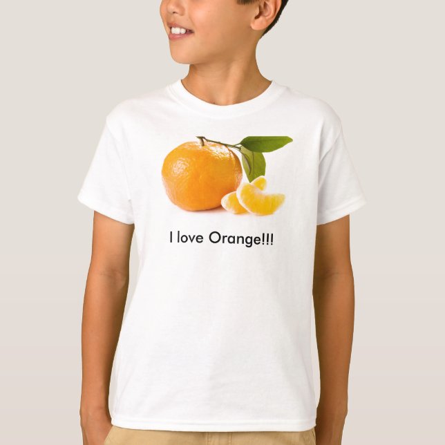 Liebe I Orange!!! T-Shirt (Vorderseite)