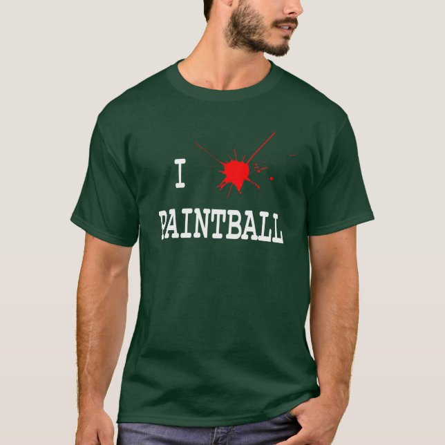 Liebe I Paintball T-Shirt (Vorderseite)