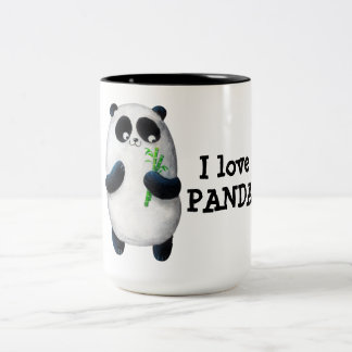 Liebe I Panda Zweifarbige Tasse