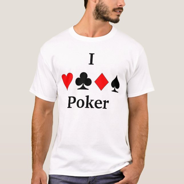 Liebe I Poker T-Shirt (Vorderseite)
