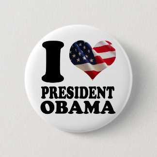 Liebe I Präsident Obama Button