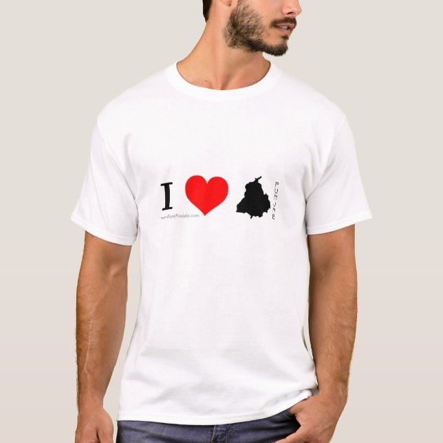 Liebe I Punjab-Shirt T-Shirt (Vorderseite)