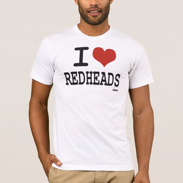 Liebe I Redheads T-Shirt (Vorderseite)