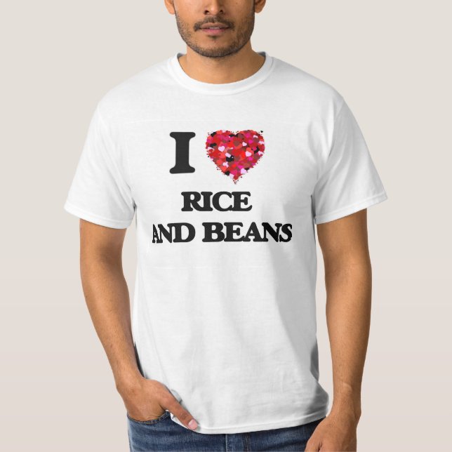 Liebe I Reis und Bohnen T-Shirt (Vorderseite)