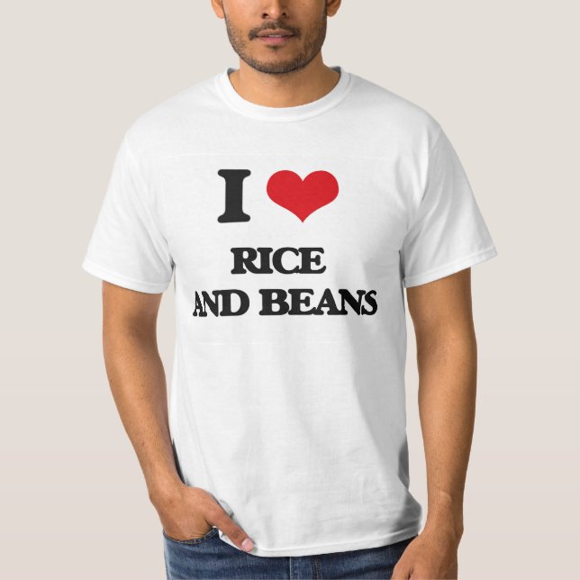 Liebe I Reis und Bohnen T-Shirt (Vorderseite)
