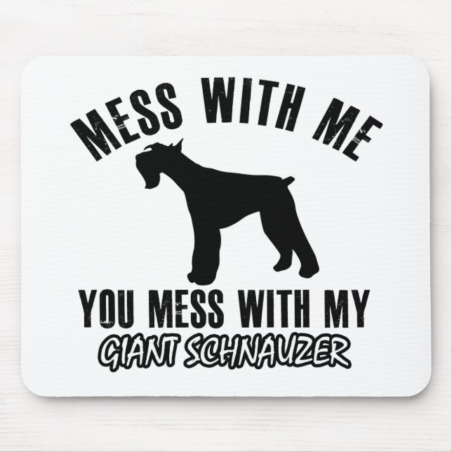Liebe I riesiger Schnauzer Mousepad (Vorne)