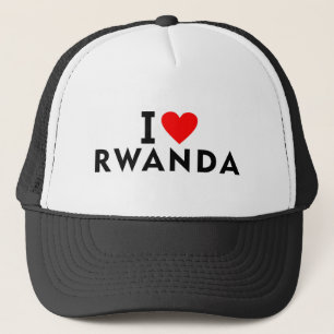 Liebe I Ruanda-Land wie Herzreisetourismus Truckerkappe