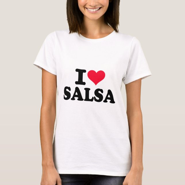 Liebe I Salsa T-Shirt (Vorderseite)
