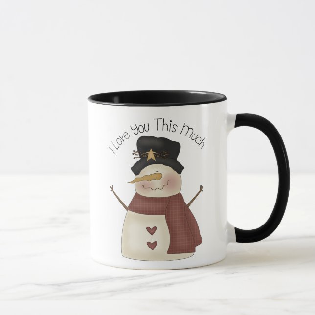 Liebe I schneien Sie viel Tasse (Rechts)