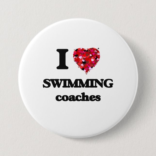 Liebe I schwimmende Trainer Button (Vorderseite)
