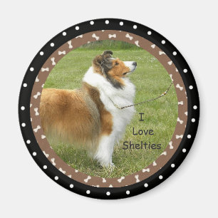 Liebe I Sheltie Hunde Magnet