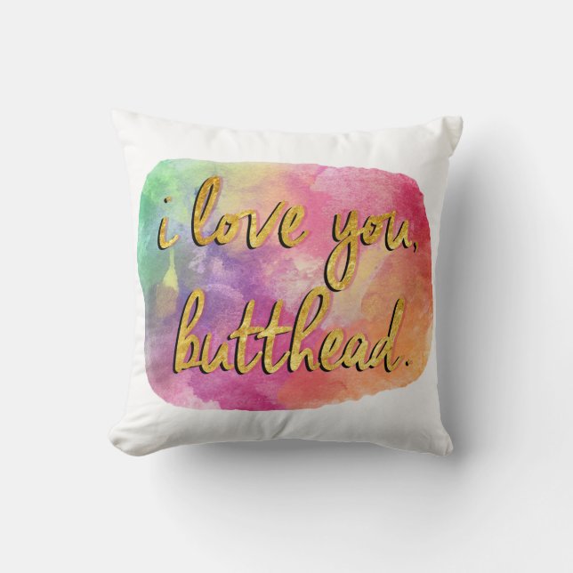 Liebe I Sie butthead Kissen (Vorderseite)