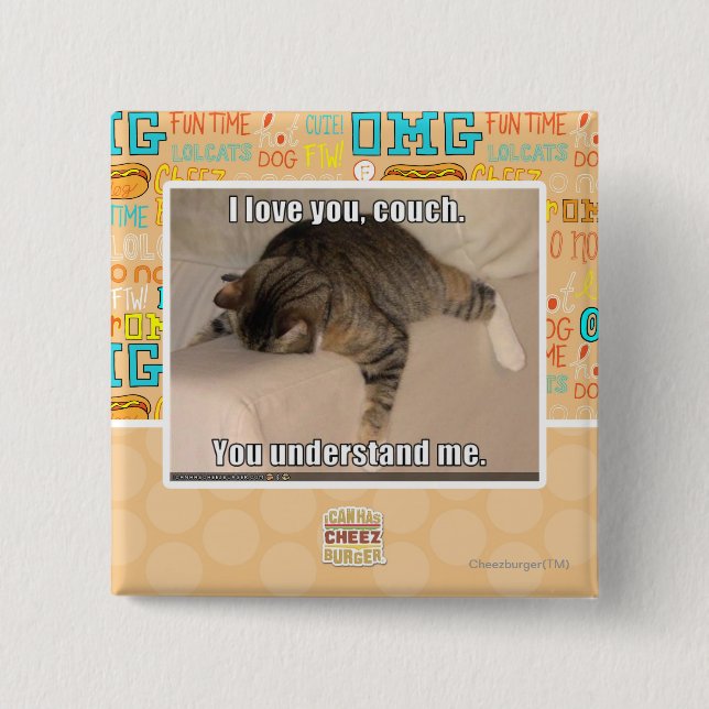 Liebe I Sie, Couch Button (Vorderseite)