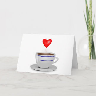 Liebe I Sie ein latte Karte