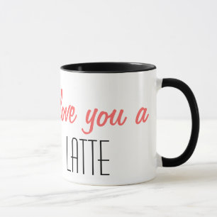 Liebe I Sie ein latte Tasse