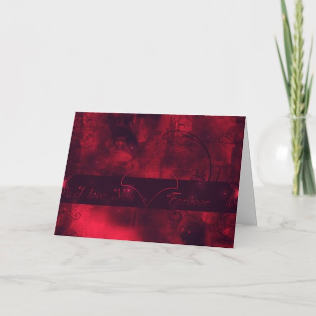 Liebe I Sie - für immer Feiertagskarte (Vorderseite)