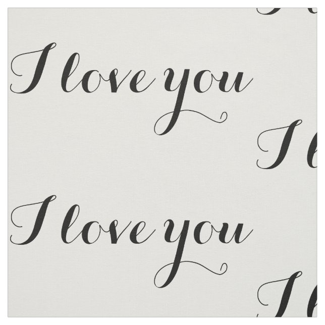 Liebe I Sie Gewebe Stoff (Muster)