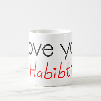 Liebe I Sie habibti Kaffeetasse