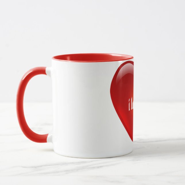 Liebe I Sie Herz-Tasse Tasse (Links)
