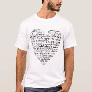 Liebe I Sie in allen Sprachen T-Shirt