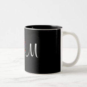 Liebe I Sie Mama-Tasse Zweifarbige Tasse