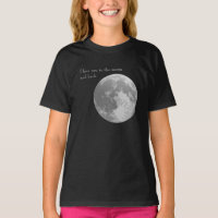 Liebe I Sie zum Mond und zur Rückseite