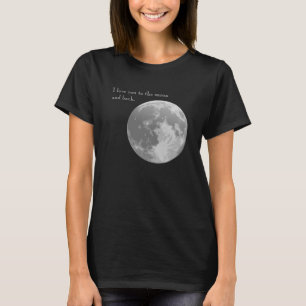 Liebe I Sie zum Mond und zur Rückseite T-Shirt