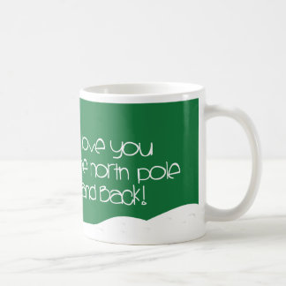 Liebe I Sie zum Nordpol u. hinteren zur Kaffeetasse
