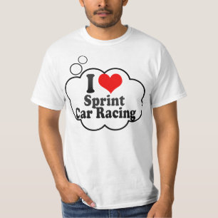 Liebe I Sprint-Auto-Laufen T-Shirt