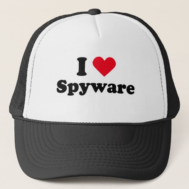 Liebe I Spyware Truckerkappe (Vorderseite)