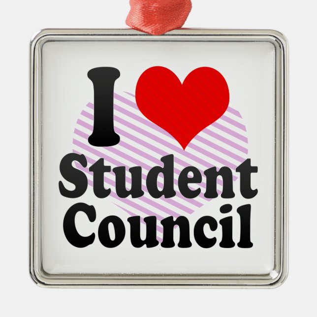Liebe I Studenten-Rat Ornament Aus Metall (Vorne)
