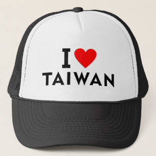 Liebe I Taiwan-Land wie Herzreisetourismus Truckerkappe