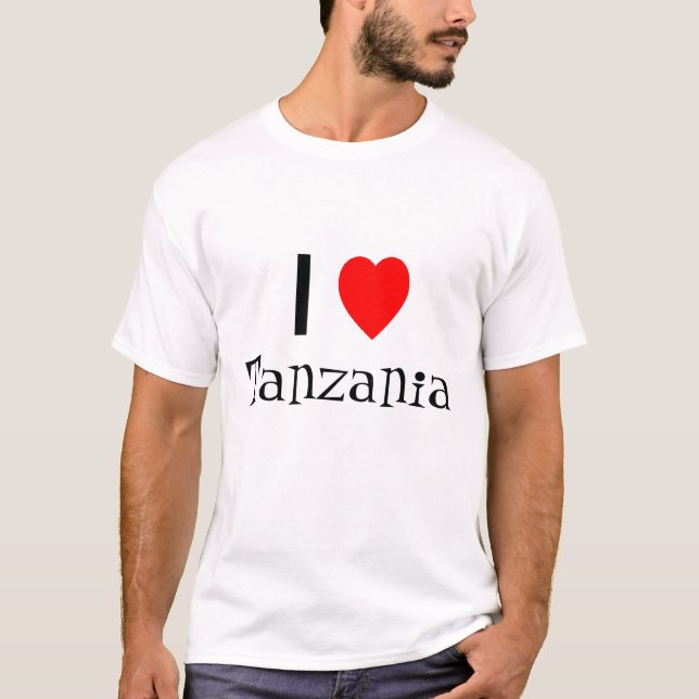 Liebe I Tanzania-Shirt T-Shirt (Vorderseite)
