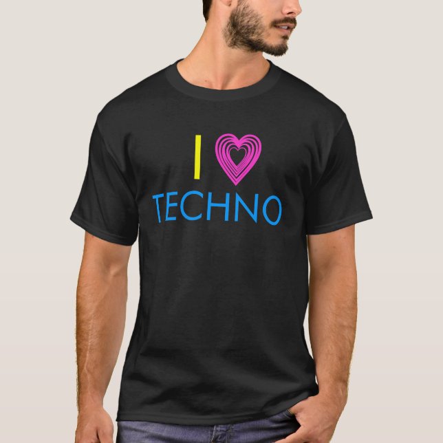 Liebe I techno T-Shirt (Vorderseite)