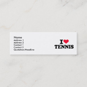 Liebe I Tennis Mini Visitenkarte