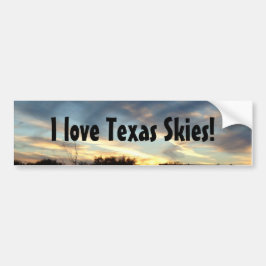 Liebe I Texas-Himmel-Autoaufkleber Autoaufkleber