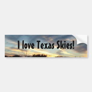 Liebe I Texas-Himmel-Autoaufkleber Autoaufkleber