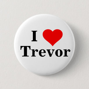 Liebe I Trevor-Knopf Button