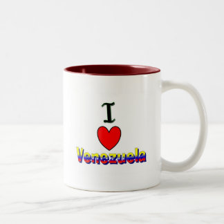 Liebe I Venezuela-Tasse Zweifarbige Tasse