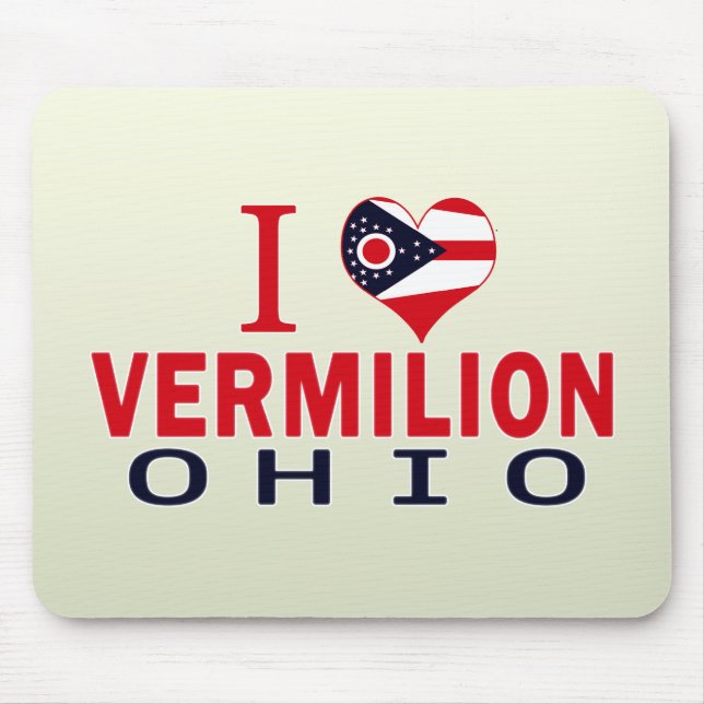 Liebe I Vermilion, Ohio Mousepad (Vorne)