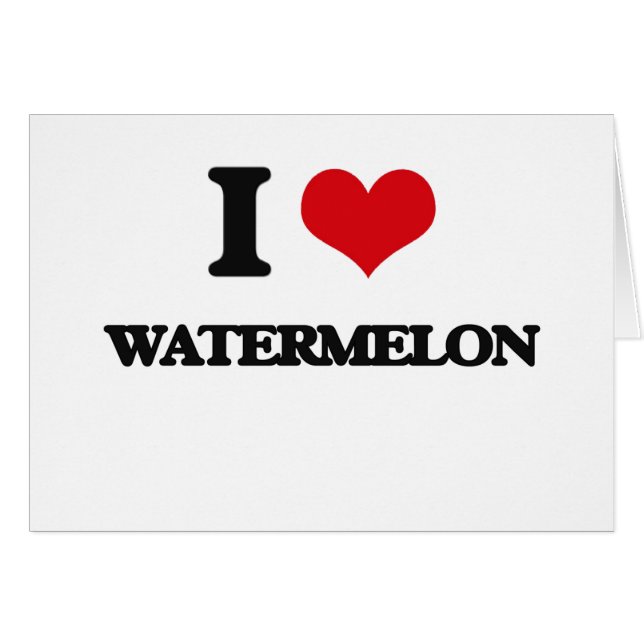 Liebe I Wassermelone (Vorderseite (Horizontal))