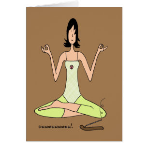 Liebe I Yoga-Gruß-/Anmerkungs-Karte
