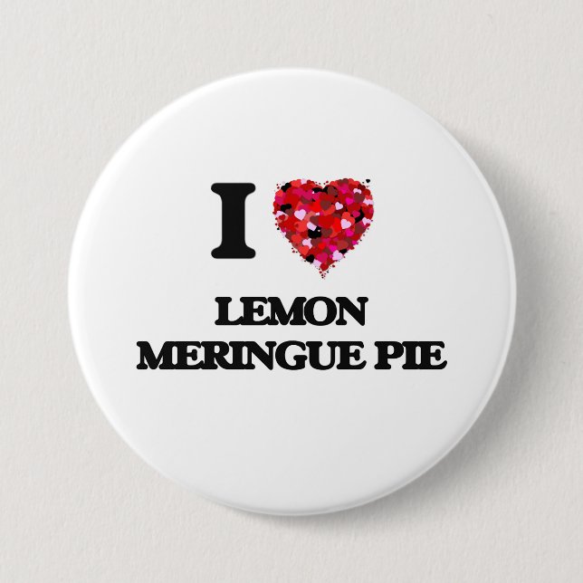 Liebe I Zitronen-Meringe-Torte Button (Vorderseite)