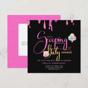 Liebe Ice Creme Baby Girl Shower Einladung